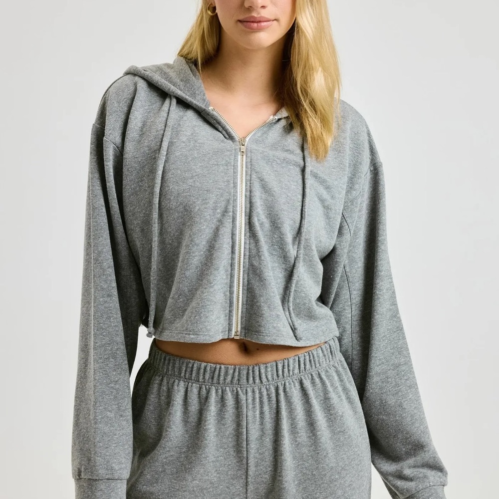 Brand New Years of Ours Women's Gray Zip-Up Hoodie